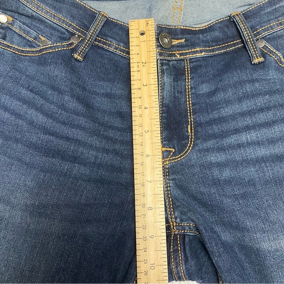 Torrid Luxe slim boot super stretch Dark Blue Boot Cut Jeans 12s - Picture 5 of 7